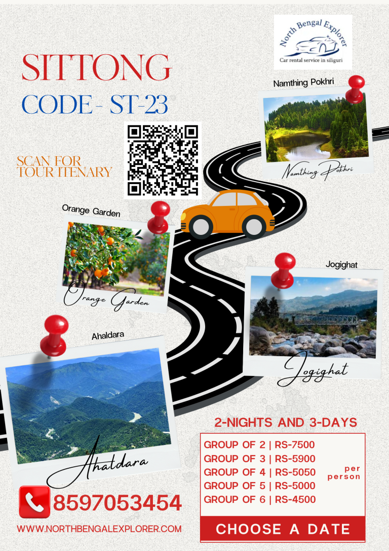 2-Night 3-Day Sittong Sightseeing Tour Plan