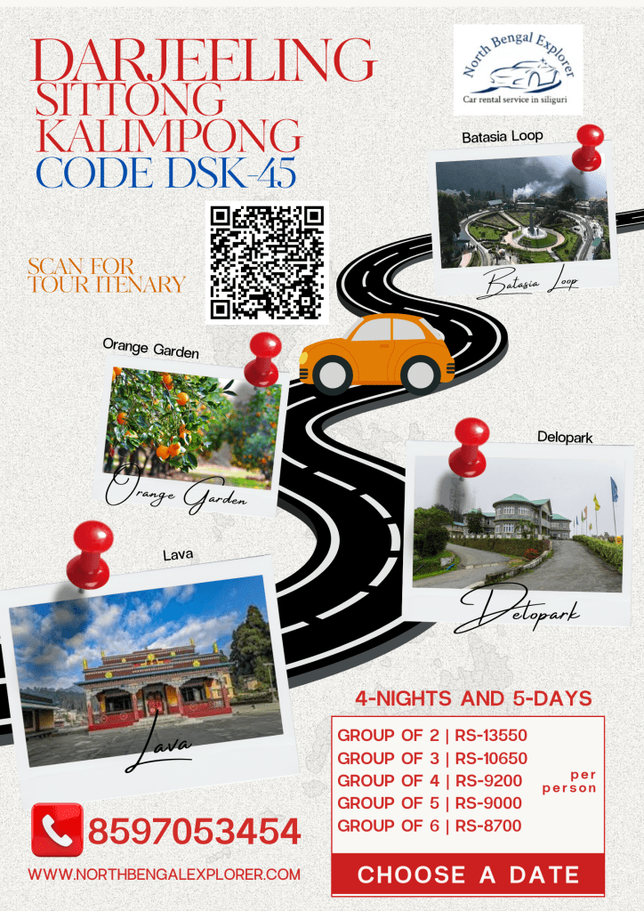 4 Night 5 Days Darjeeling – Sittong – Kalimpong Tour