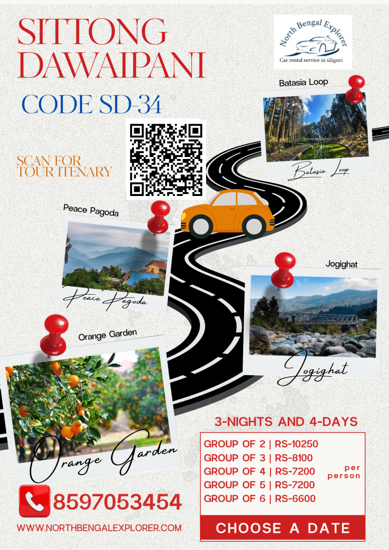 2 Night Sittong and 1 Night Dawaipani Tour Plan