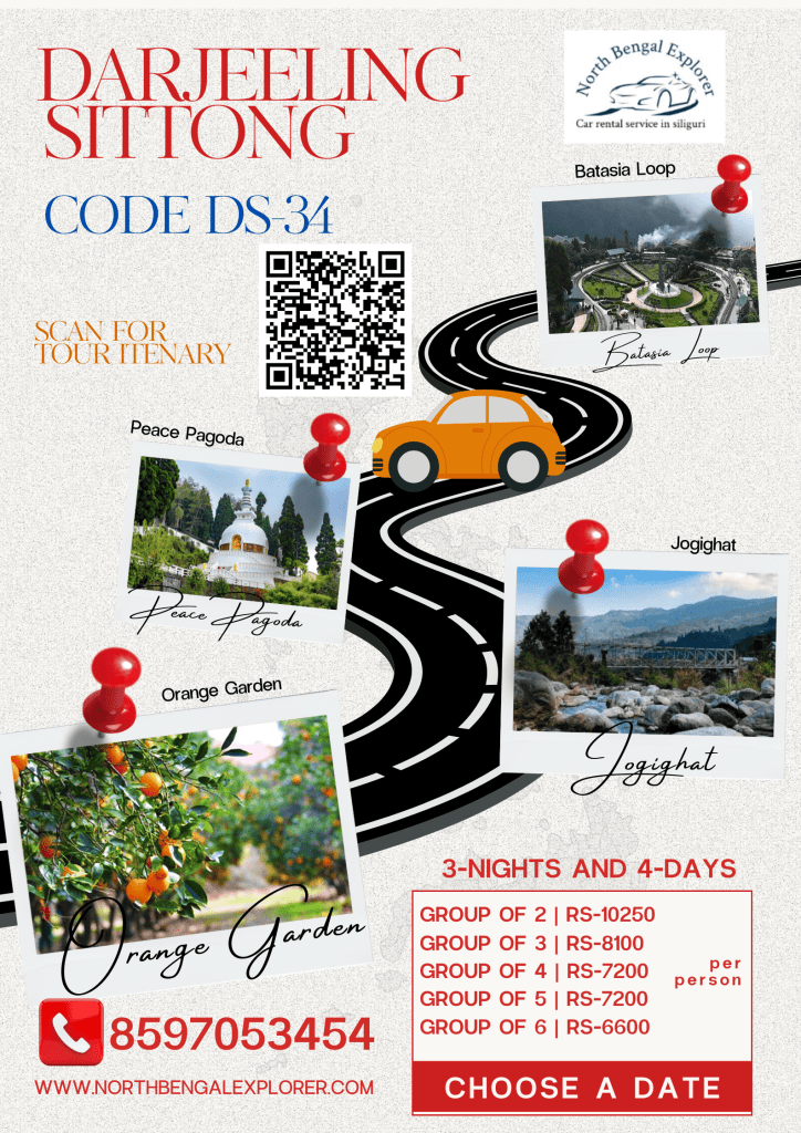 3 Night 4 Days Darjeeling – Sittong Tour Package