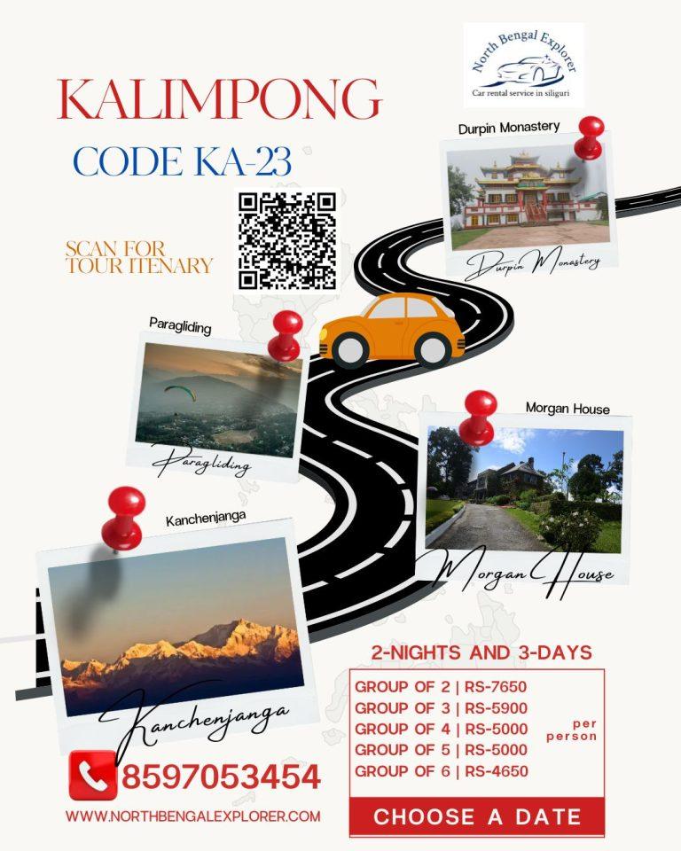 2 Nights 3 Days Kalimpong Tour Plan