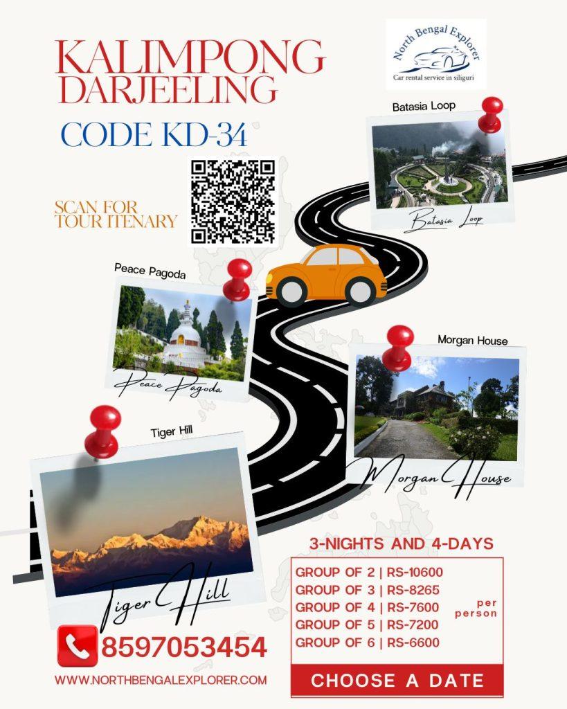 3 Nights 4 Days Kalimpong Darjeeling Tour Package
